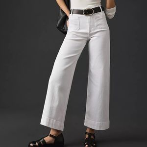 The Denim Colette Cropped Wide-Leg Jeans